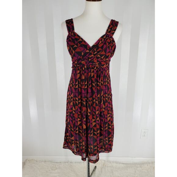 Apt. 9 Dresses & Skirts - APT 9 Women's Multicolor Fit & Flare Sleeveless Sheer Dress Sz S